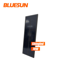 Black 18v flexible solar panel 100w 110w 170w solar system asphalt roofing shingles   solar panel all black mono noframe
